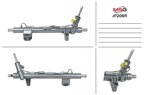 Рульова рейка з ГПК відновлена DODGE DURANGO 11-;JEEP GRAND CHEROKEE IV (WK, WK2) 10- MSG JP206R