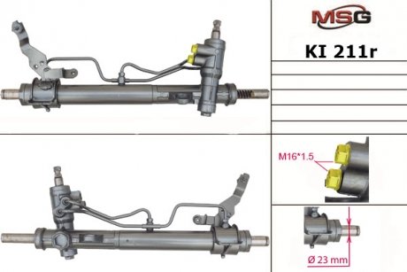 Рульова рейка з ГПК відновлена KIA PICANTO (BA) 04- MSG KI211R