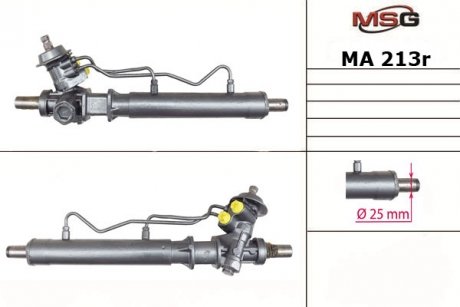 Рулевая рейка с ХПК восстановлена MAZDA MX-3 91-94 MSG MA213R (фото 1)