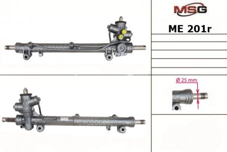 Рулевая рейка с ХПК восстановлена MERCEDES A W 168 97-04 MSG ME201R