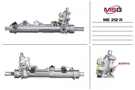 Рулевая рейка с ГПК восстановлена MERCEDES-BENZ S-CLASS (W220) 98-05,S-CLASS купе (C215) 99-06 MSG ME212R