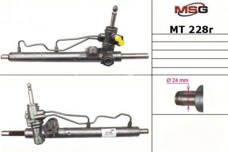 Рульова рейка з ГПК відновлена MITSUBISHI LANCER 00-09 RHD MSG MT228R