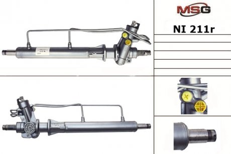 Рульова рейка з ГПК відновлена NISSAN Primera P11 1996-2002 MSG NI211R