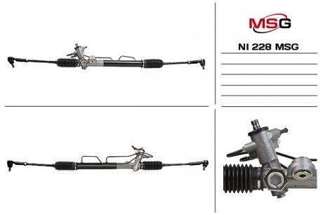 Рульова рейка з ГПК нова NISSAN ALMERA Classic (B10) 06- MSG NI228 (фото 1)