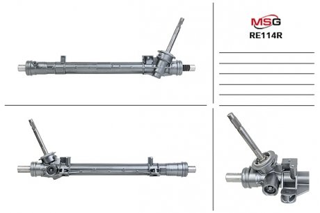 Рулевая рейка без ГПК восстановлена RENAULT FLUENCE 10-,GRAND SCENIC 09-,MEGANE CC 10-,SAMSUNG SM3 11- MSG RE114R