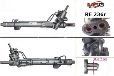 Рулевая рейка с ХПК восстановлена RENAULT LAGUNA 01-07 MSG RE236R (фото 1)