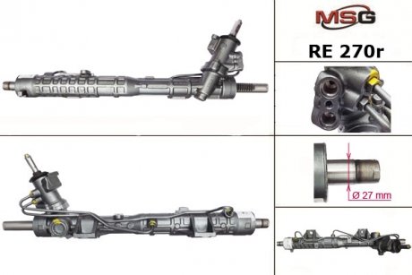 Рульова рейка з ГПК відновлена RENAULT LATITUDE 2010-;SAMSUNG SM5 2010- MSG RE270R