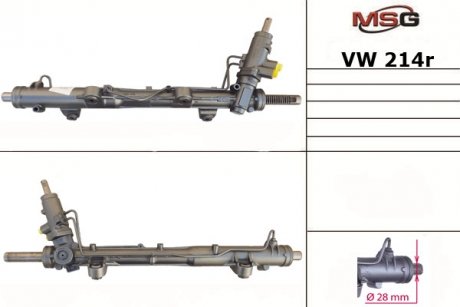 Рулевая рейка с ХПК восстановлена VW MULTIVAN 03-VW TRANSPORTER V 03- MSG VW214R