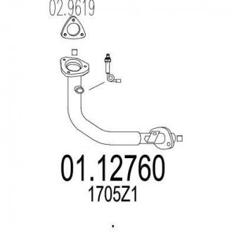 Труба выхлопного газа MTS 0112760