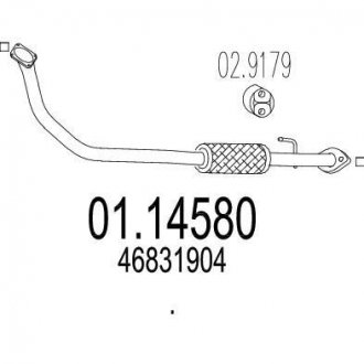 Труба выхлопного газа MTS 0114580