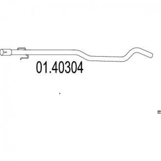 Труба вихлопного газу MTS 01.40304