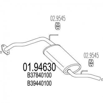 Глушник вихлопних газів (кінцевий) MTS 0194630