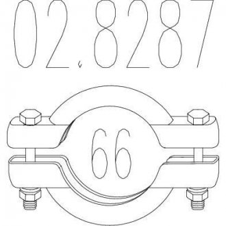 Хомут вихлопної системи MTS 02.8287