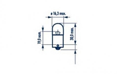 Автолампа R5W BA15s 5 W прозора NARVA 17171