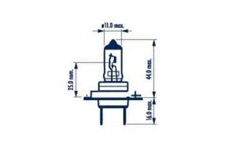 Лампа накаливания SET H7 12V 55W PX26d RANGE POWER Double Life +50 (к-т 2шт) (выр-во) NARVA 48339S2 (фото 1)