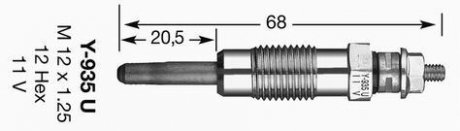 СВЕЧКА РАЗЖАРЕНИЯ NGK 4791