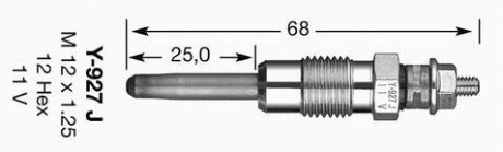 СВЕЧКА РАЗЖАРЕНИЯ NGK 4916