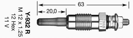 СВЕЧКА РАЗЖАРЕНИЯ NGK 4956