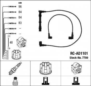 Дроти запалення, набір NGK RCAD1101