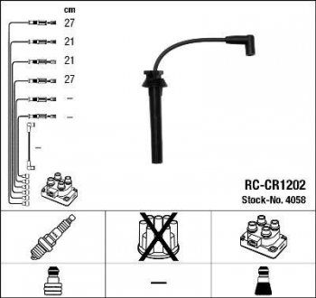 Проволока зажигания, набор NGK RCCR1202