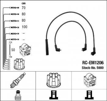 Проволока зажигания, набор NGK RCEM1206