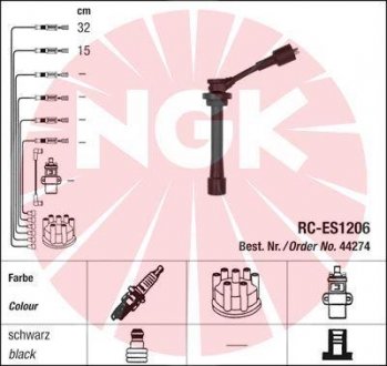 Проволока зажигания, набор NGK RCES1206