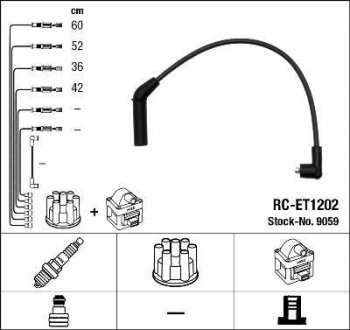 Проволока зажигания, набор NGK RCET1202