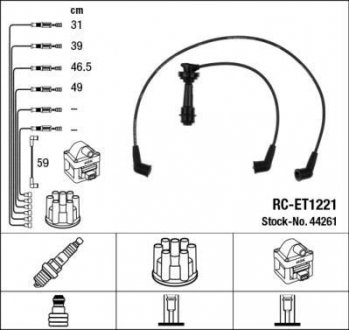 Проволока зажигания, набор NGK RCET1221