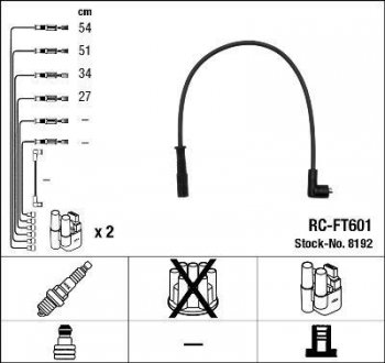 Проволока зажигания NGK RCFT601