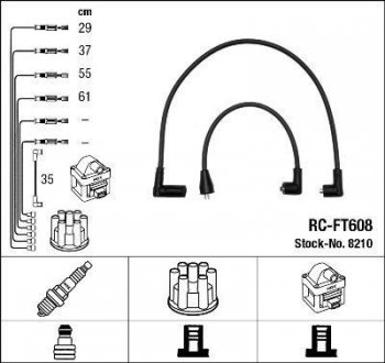 Проволока зажигания, набор NGK RCFT608