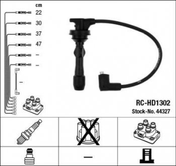 Проволока зажигания HYUNDAI I10 1.2 08- NGK RCHD1302