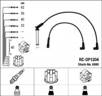 Проволока зажигания, набор NGK RCOP1204
