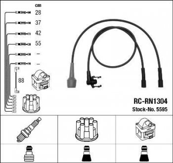 Проволока зажигания, набор NGK RCRN1304