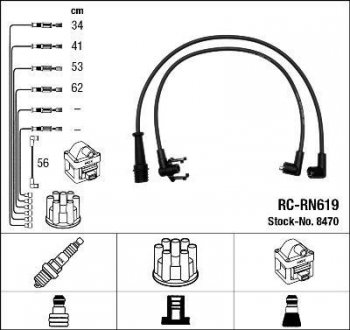 Дроти запалення NGK RCRN619