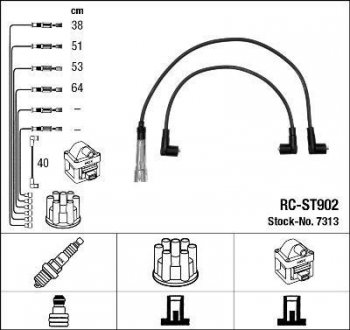 Проволока зажигания, набор NGK RCST902