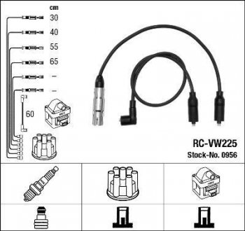 Высоковольтные провода (набор) NGK RCVW225