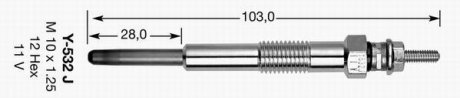 СВЕЧКА РАЗЖАРЕНИЯ NGK Y532J