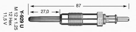 СВЕЧКА РАЗЖАРЕНИЯ NGK Y929U