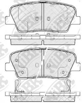 Колодки гальм. NiBK PN0415