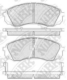 Колодки гальм. NiBK PN0458