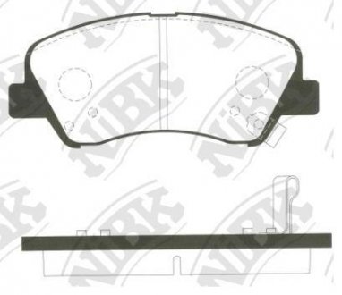 Колодки гальм. NiBK PN0537