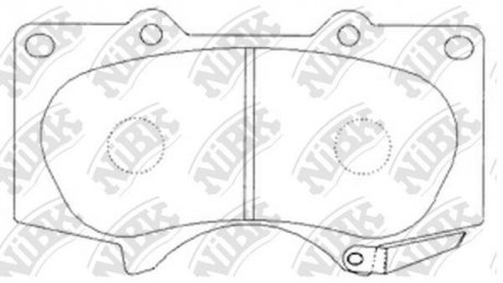 КОЛОДКИ ГАЛЬМ. NiBK PN1482