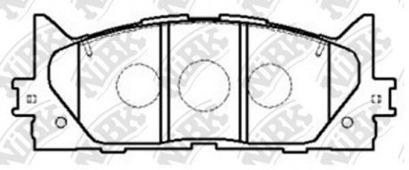 КОЛОДКИ ГАЛЬМ. NiBK PN1521