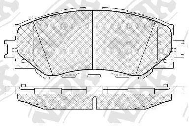 Колодки гальм. NiBK PN1524