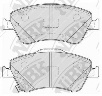 КОЛОДКИ ГАЛЬМ. NiBK PN1834 (фото 1)