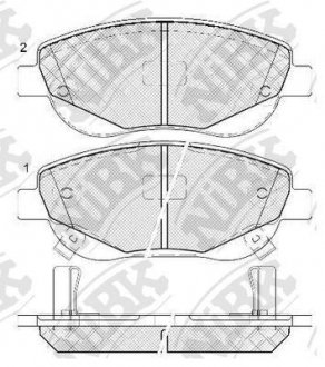 Колодки гальм. NiBK PN1843