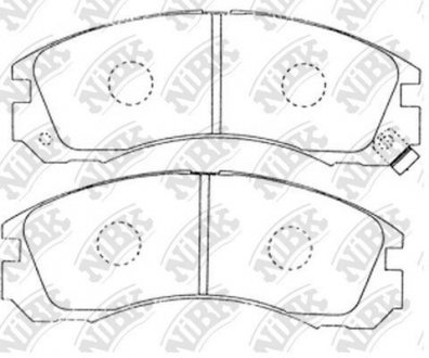 КОЛОДКИ ГАЛЬМ. NiBK PN3233