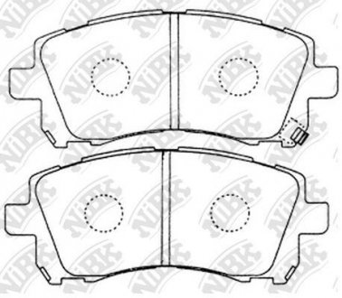 Колодки гальмівні дискові NiBK PN7390