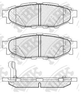 Колодки гальм. NiBK PN7501