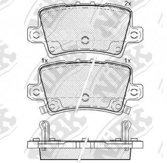 КОЛОДКИ ГАЛЬМ. NiBK PN8867
